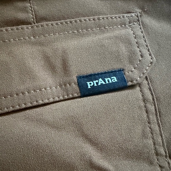 Prana Men’s Stretch Zion Hybrid Short II Size 32 in Sepia 7” inseam Sustainable - Picture 7 of 10